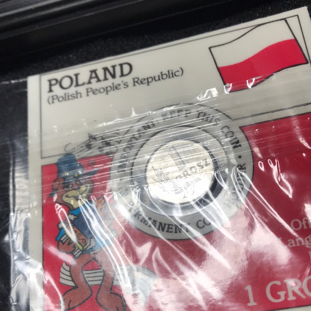 Poland Polish People's Republic Coin with Red and White Flag